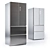 Spacious Multi-Door Haier Refrigerator - 190/83/60cm 3D model small image 1