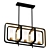 Soho Loft Linear Chandelier 3D model small image 1