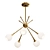 Modern Brass Mobile Chandelier 3D model small image 1