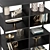 Contempo 3-Section Closed Shelving 3D model small image 3