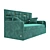MOLLY Sofa Bed - Sleek Design & Comfortable 3D model small image 6