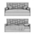 MOLLY Sofa Bed - Sleek Design & Comfortable 3D model small image 8