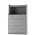 Hauga Ikea - Stylish Gray 3-Drawer Dresser 3D model small image 1