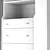 Hauga Ikea - Stylish Gray 3-Drawer Dresser 3D model small image 3