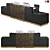 Sleek Modern Reception Table 3D model small image 3