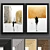 Elegant Dual Color Art Frames 3D model small image 1