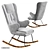 Tresser Rocking Chair: Modern Elegance for Relaxation 3D model small image 2