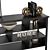 Contempo Low Shelving with Stylish Accessories 3D model small image 4