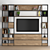 Modular TV Wall Unit 3D model small image 1