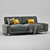 Cozy Strudel Sofa: 200x104x85 cm 3D model small image 5