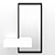 Shalet Mirror: Elegant Floor Mirror with Backlit Frame 3D model small image 4