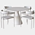 Elegant Lenox Dining Set: Chair & Table 3D model small image 3
