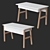 Elliptic Classic Writing Table 3D model small image 4