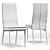 Elegant Emilia Dining Chair 3D model small image 4