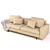 Sleek Modern Sofa  3DSMax + Marvelous - Poly 560k 3D model small image 5