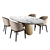 Elegant Opera Dining Set 3D model small image 1