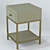 Elegant Bedside Table: Hudkoff Luxury 3D model small image 3