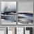 Modern Abstract Photo Frames Set 3D model small image 1