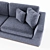 French Charm: Colt Sofa 3D model small image 2