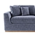 French Charm: Colt Sofa 3D model small image 3