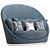 Elegant Petalo Sofa: Perfect Comfort for Your Pets 3D model small image 2