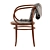 Sleek and Stylish Thonet Dining Chair 3D model small image 3