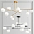 Modern LED Chandelier - 3 Designs 3D model small image 3