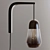 Nasoa Wall Sconce: Glass & Wood Elegance 3D model small image 4