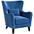 Contemporary Campo Armchair 3D model small image 2