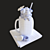 Strawberry Bliss Milkshake 3D model small image 3