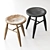 Modern Circle Chair Set 3D model small image 7