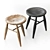 Modern Circle Chair Set 3D model small image 8