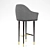 Stellar Luna Bar Chair: Sleek and Stylish 3D model small image 4