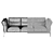 Cozy Comfort Adda Sofa 3D model small image 3