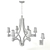 Elegant Crystal Cube Chandelier 3D model small image 2