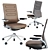 Modern Ergonomic Vitra VC5 Office Chair 3D model small image 1