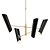 Elegant Franca Pivoting Chandelier 3D model small image 1