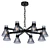 Copenhagen Oiled: Elegant Bronze Chandelier 3D model small image 1