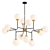 Mid Century Parlor Chandelier 3D model small image 1