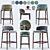 Aster Grange Bar Stool: Sleek and Stylish Seating 3D model small image 1