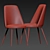 Lush Green Velvet Dining Chair 3D model small image 3