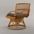 Elegant Wooden Armchair 3D model small image 2