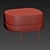 Elegant Hubsch Pouf for Superior Comfort 3D model small image 3