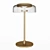 Sleek Glass LED Table Lamp 3D model small image 3