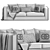 Elve Luxury Noir Sofa 3D model small image 3