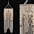 Boho Macrame Pendant Light 3D model small image 1