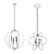 Elegant Glass Pendant Lamp 3D model small image 3