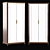 Modern Gladstone Oak Double Wardrobe 3D model small image 3