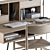 Sleek and Modern Home Office Furniture 3D model small image 4