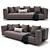 Modern Connery Minotti Sofa 3D model small image 1